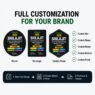 custom waterproof bottle labels for health industry 4