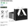 customized paper bag with bow and ribbon taurel