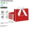 customized paper bag with bow ribbon cynthia