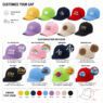 embroidered logo kids baseball hat dagger 3