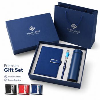 gift set notebook pen thermos bottle usb flash drive sheley