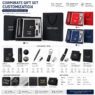 gift set with stainless steel flask notebook pen usb drive jekux 3