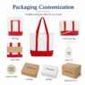heavy duty color block canvas cotton tote bag turkal 4
