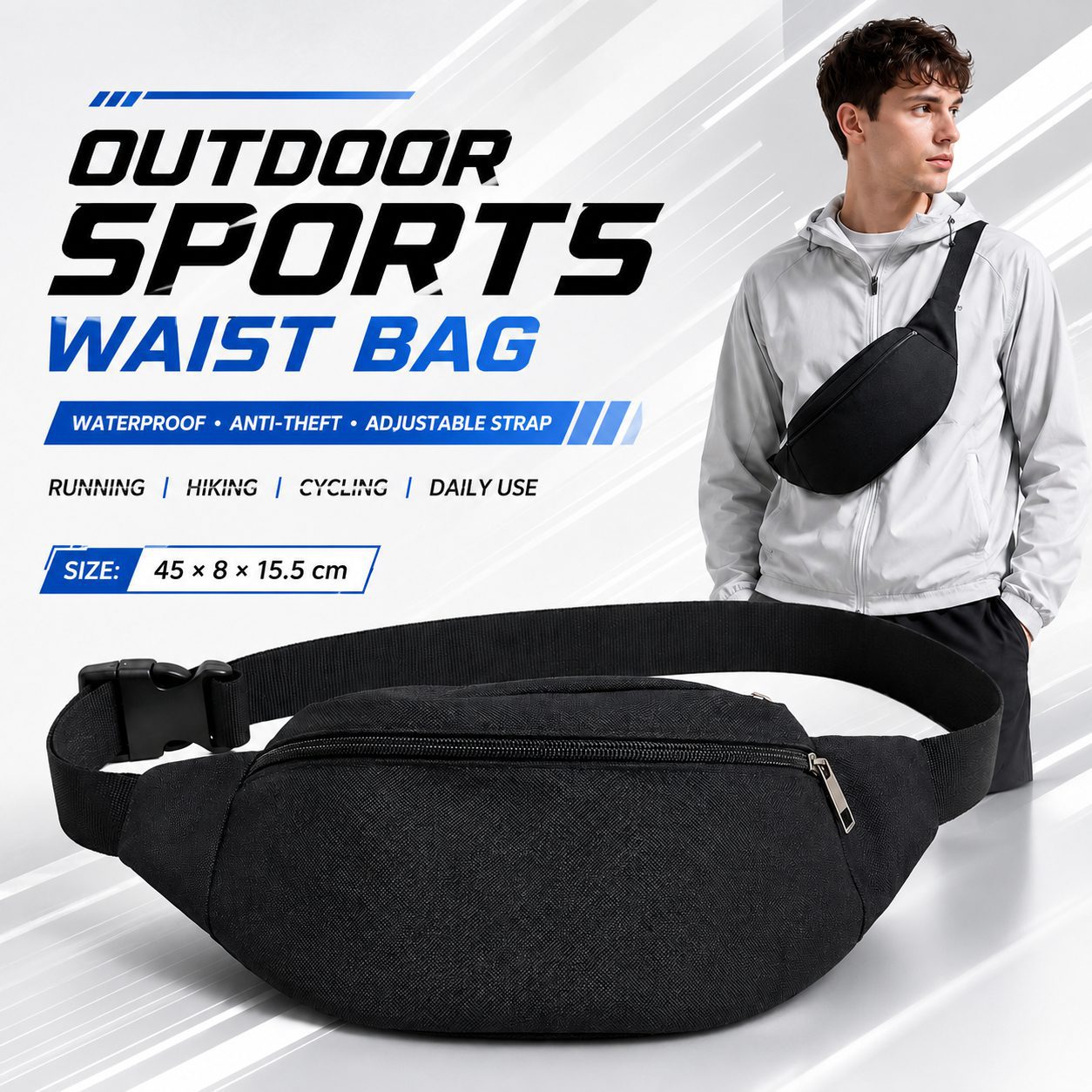 hip hop sports cycling oxford waist bag flaser hip hop sports cycling oxford waist bag flaser