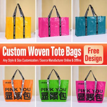 laminated pp woven letter handheld tote bag tucson 1