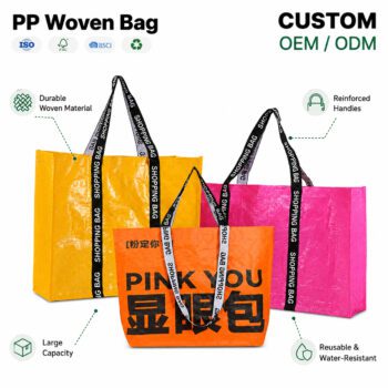 laminated pp woven letter handheld tote bag tucson