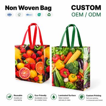 laminated water resistant non woven bag kaiso