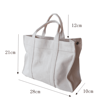 large capacity cotton canvas tote bag for corporate events 1