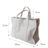 large capacity cotton canvas tote bag for corporate events 1