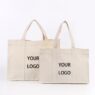 large capacity cotton canvas tote bag for corporate events