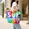 large capacity laminated pp woven tote bag nox 3