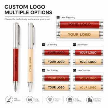 luxury executive wood metal ballpoint pen kific 1