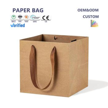 luxury hand held gift paper bag taurel
