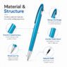 luxury metallic promotional ballpoint pen hurban 3