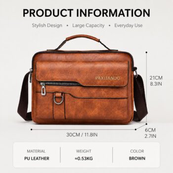 mens pu leather shoulder bag crossbody bag jotham 1