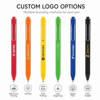 multi color plastic gel ink pen klinch 1