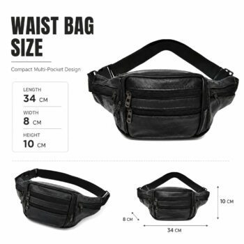 multi pocket durable sport crossbody belt bag zunder 1