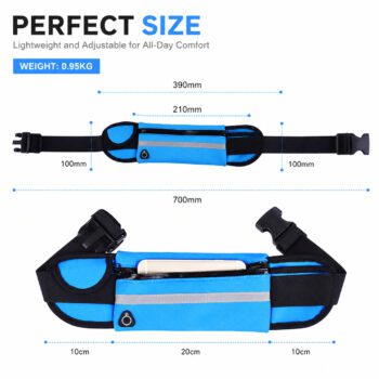 oxford running waist belt bag kaply 1