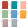 personalized pink mini canvas jewelry pouch 1