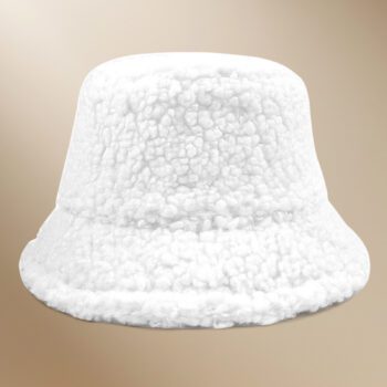 plush lamb fleece bucket hat for holiday gifts 1