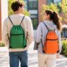polyester drawstring backpack bags with zipper hera 4