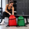 polyester drawstring backpack bags with zipper hera 5