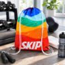 polyester drawstring backpack with soft rope closure lambur 3