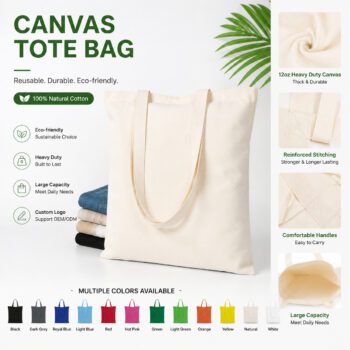 portable canvas tote bag slitex 6
