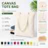 portable canvas tote bag slitex 6