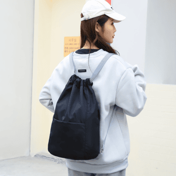 printed 210d oxford drawstring backpack bag 1