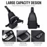 pu leather men sling chest crossbody bag mendal 1