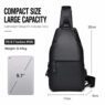pu leather men sling chest crossbody bag mendal 2