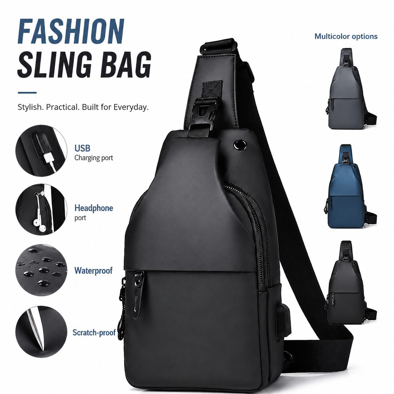 pu leather men sling chest crossbody bag mendal pu leather men sling chest crossbody bag mendal