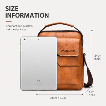 pu leather shoulder sling bag crown 1