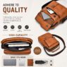 pu leather shoulder sling bag crown 2
