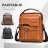 pu leather shoulder sling bag crown