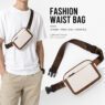 pu waterproof waist bag with zipper pouch pibar