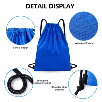 recycle foldable training drawstring backpacks bag