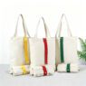 recycled cotton canvas foldable tote bag for corporate swag