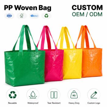 reusable daily laminated pp woven bag karean