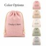 reusable linen drawstring pouch with custom logo nelon 1