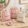 reusable linen drawstring pouch with custom logo nelon 2