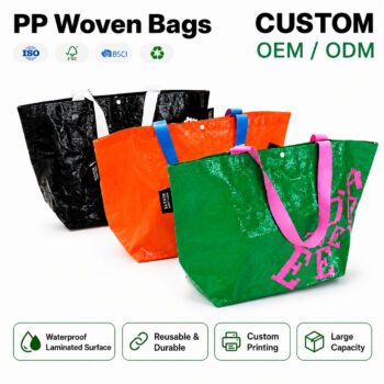 reusable pp woven tote bags desmond
