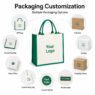 two tone thick cotton tote bag with sturdy handles chidel 4