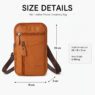 unisex leather zipper closure phone waist bag basset 1