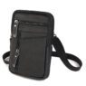 unisex leather zipper closure phone waist bag basset 3