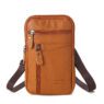 unisex leather zipper closure phone waist bag basset 5