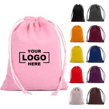 velvet cloth jewelry pouch drawstring bag