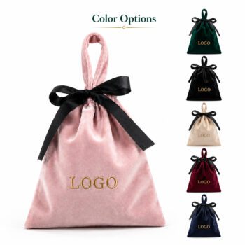 velvet satin drawstring jewelry pouch bag 1