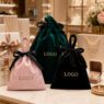 velvet satin drawstring jewelry pouch bag 4